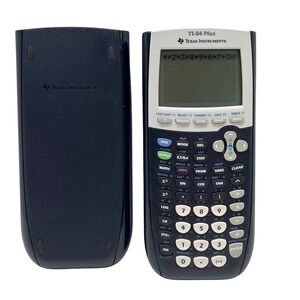 Texas Instruments TI-84 Plus Graphing Calculator Black Silver SAT ACT AP Exam